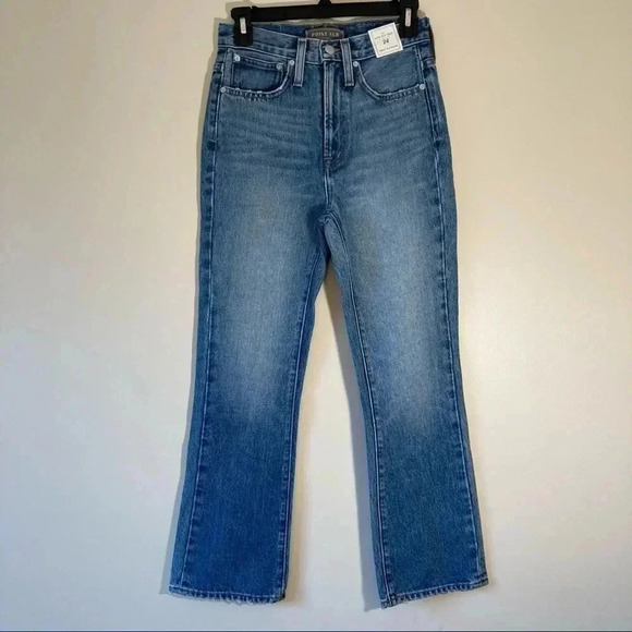 NWT Point  Sur J. Crew 11" kick out crop jeans - Picture 1 of 6